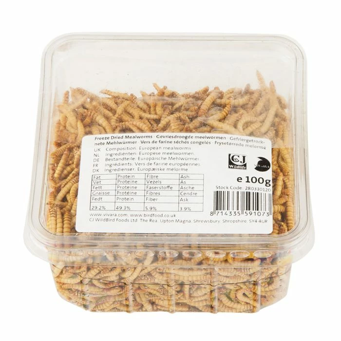 Freeze-Dried Mealworms (100g) - Bird Food