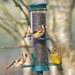 Defender 4 Port Metal Nyjer Seed Feeder