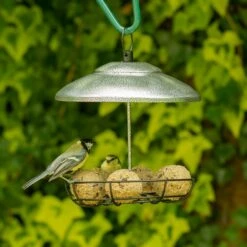 Bunbury Silver Fat Ball And Peanut Butter Bar Bird Feeder