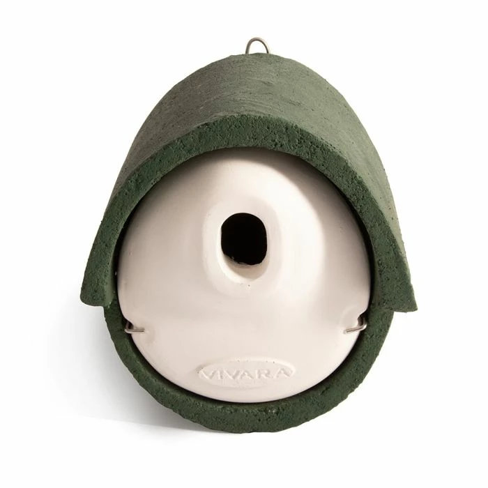 WoodStone® Alicante 32mm Oval Hole Nest Box (Green) - Image 3