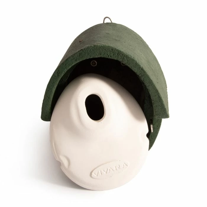 WoodStone® Alicante 32mm Oval Hole Nest Box (Green) - Image 4